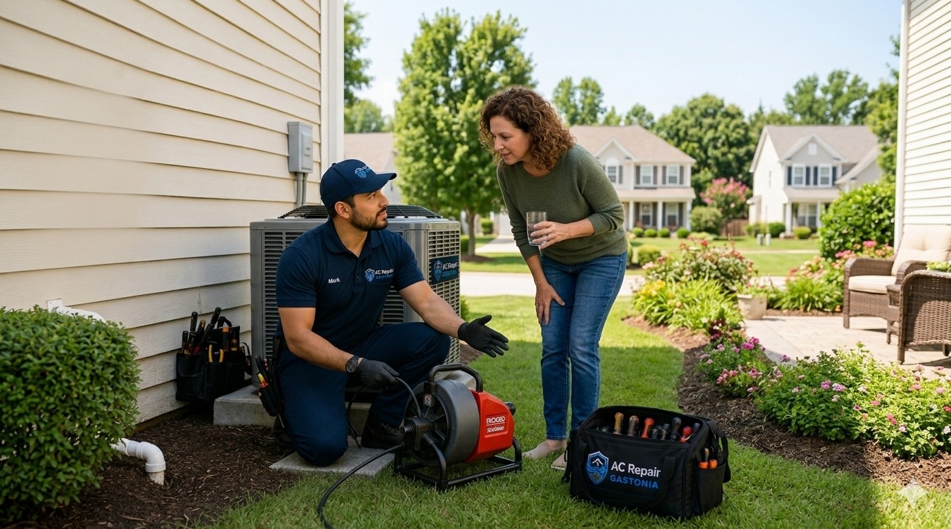 drain line cleaning process gastonia