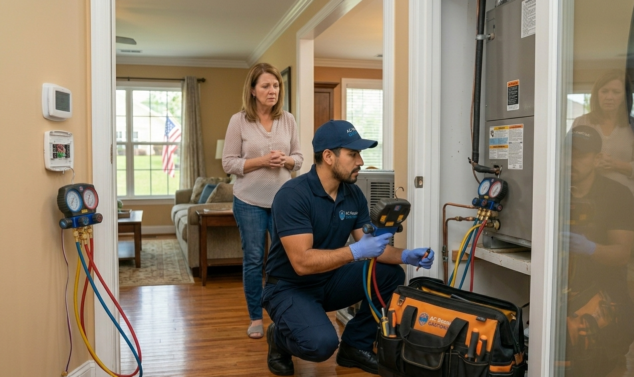 expert diagnosing cooling problem gastonia