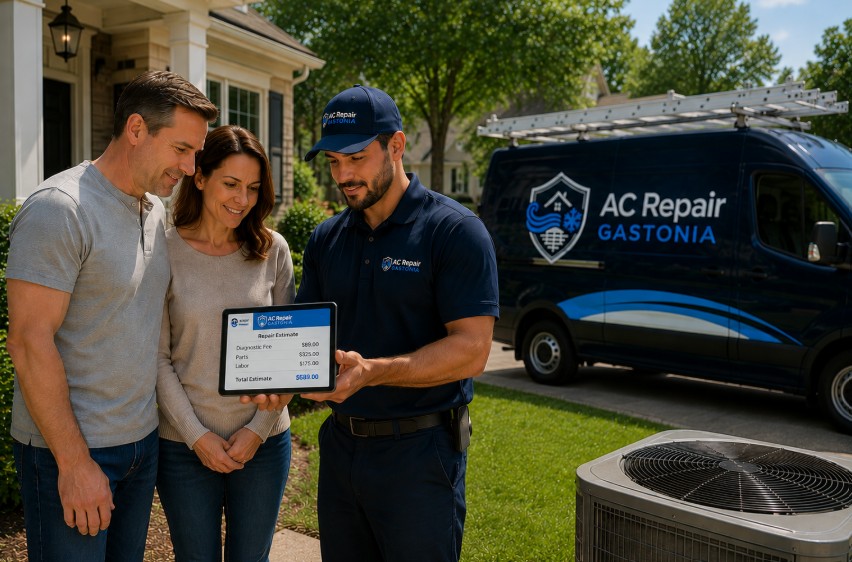 expert explaining abot the cost of AC Repair in Bessemer City