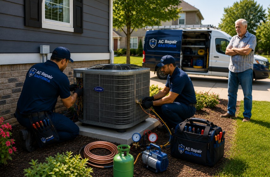 Professional AC Installation Process in Gastonia NC